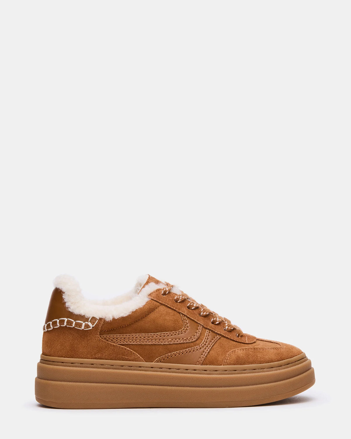 Dodge Faux Fur Chestnut Suede