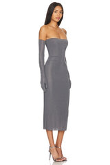 Strapless Crystal Glove Dress