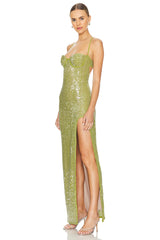 Brihante Sequin Maxi Dress