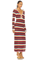 Benson Sleeved Knit Maxi Dress