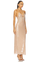 Sequin Cut-Out Dress