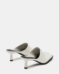 Dempsey White Leather