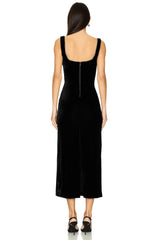 Brooklyn Velour Midi Dress