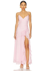 Yvanna Ruffle Maxi Dress