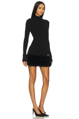 Zoey Faux Fur Mini Dress