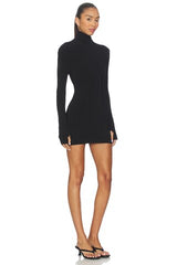 Long Sleeve Slim Fit Turtleneck Pickleball Dress