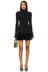 Zoey Faux Fur Mini Dress