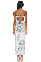 Petal Long Slip Dress