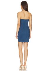 Stretch Denim Tube Dress