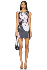 Anime Print Dress