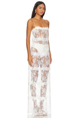 x Maggie MacDonald Millie Sheer Maxi Dress