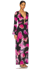 Hotline Butterfly Maxi Dress