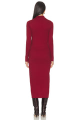 The Averie Polo Rib Sweater Dress