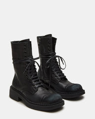 Crimson Black Leather