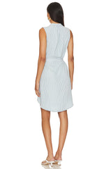 Sleeveless Pleat Front Dress