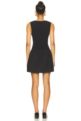 Poplin Smocked Mini Dress