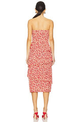 Asym Tiered Ruffle Dress