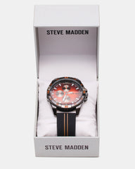 Men'S Alloy Watch Black/Red