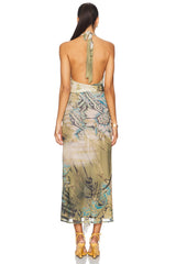 Cindy Plunge Maxi Dress