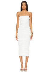 Martha Strapless Midi Dress