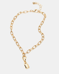 Lock Charm Anklet Set