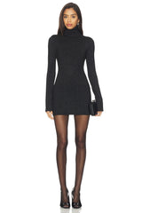 x Christina Elezaj Bessi Turtle Neck Mini Dress