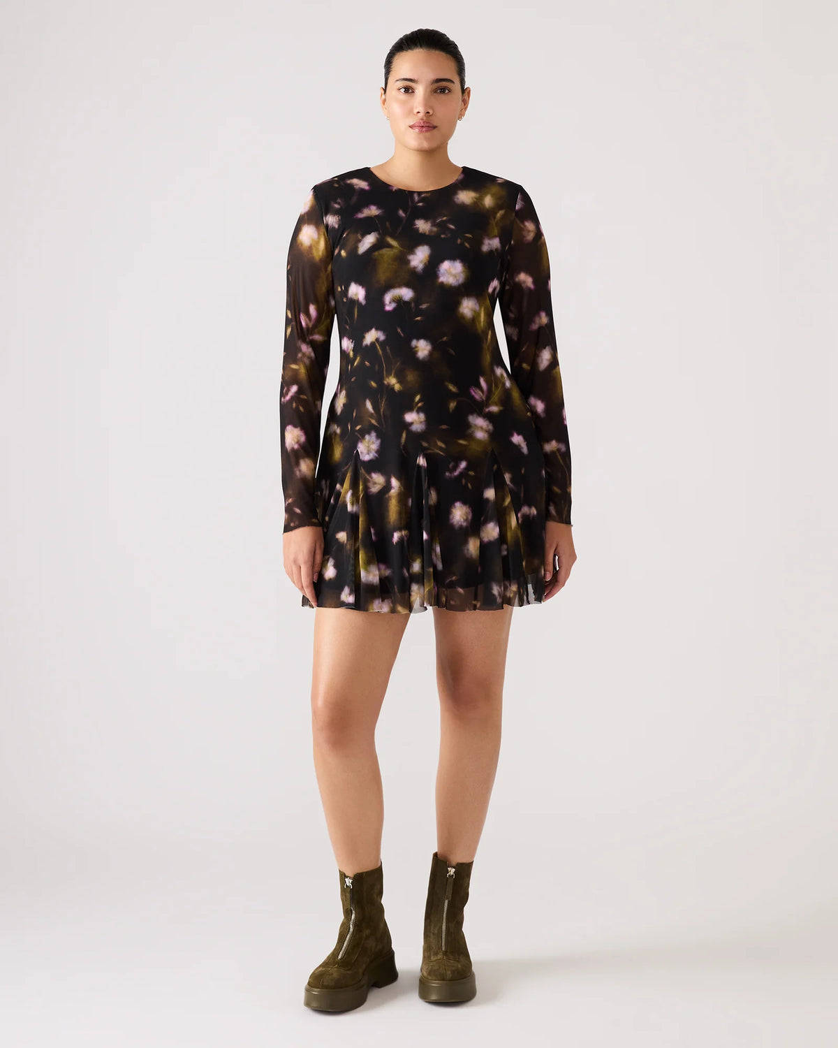 Bliss Dress Black Ditsy Floral