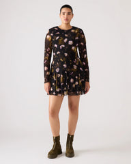 Bliss Dress Black Ditsy Floral