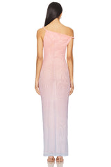 Mesh Twist Maxi Dress