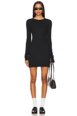 Long Sleeve Crewneck Mini Dress