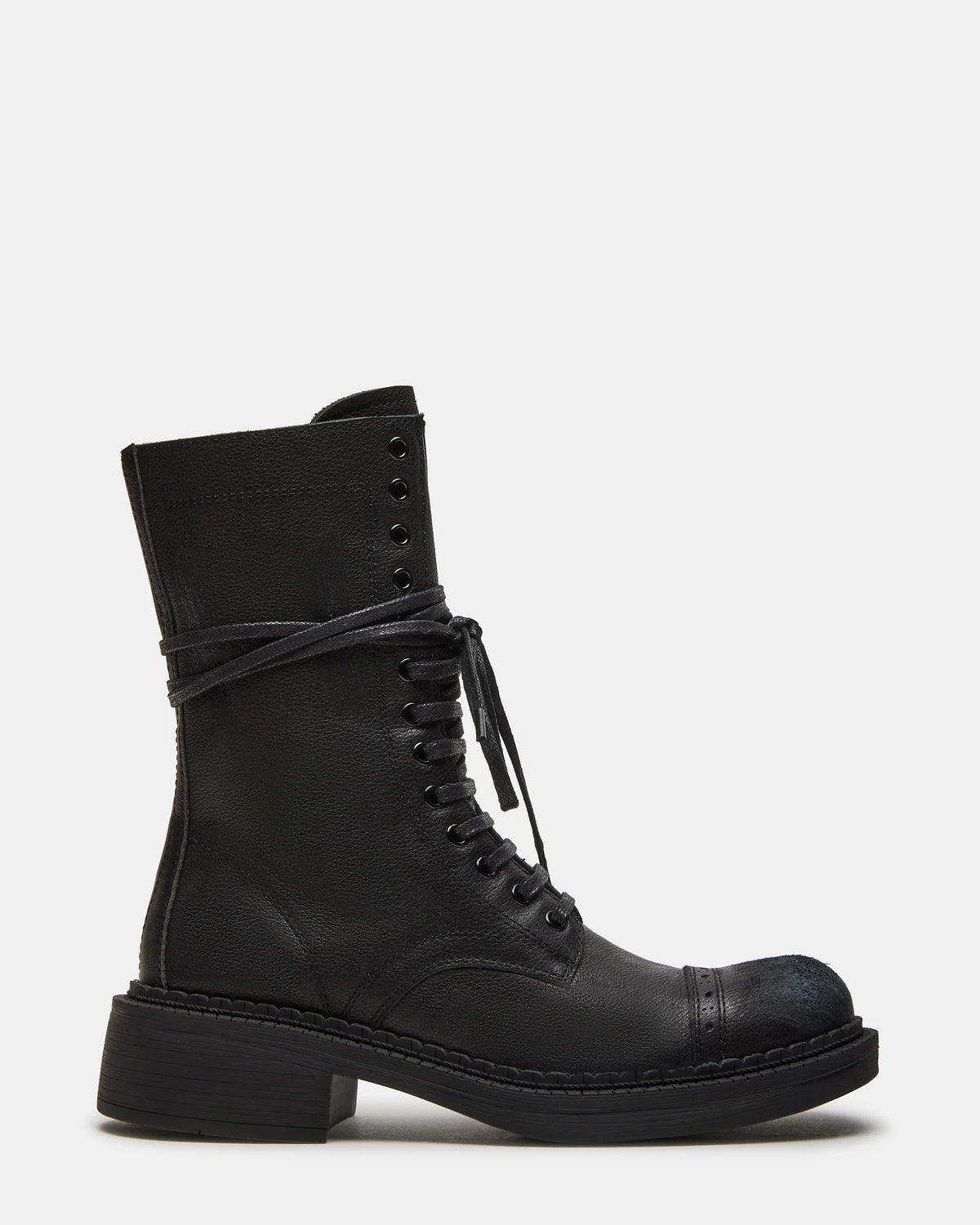 Crimson Black Leather