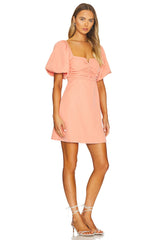 Puff Sleeve Mini Dress