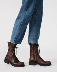 Crimson Brown Leather