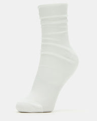2 Pack Heart Socks Sheer White