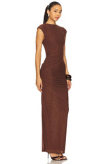 x REVOLVE Lorelai Maxi Dress in Chocolate