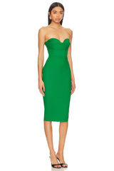 Sophia Strapless Midi Dress