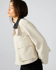 Justina Barn Jacket Oatmeal