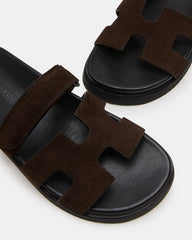 Mayven Chocolate Brown Suede