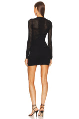 x REVOLVE Fabian Mixed Mesh Mini Dress