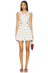 Beaded Cherries Mini Dress
