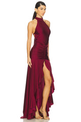 Zelma High Neck Maxi Dress