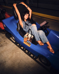 Leila Denim Top Dark Blue