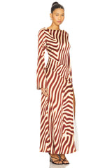 Montie Sleeved Maxi Dress