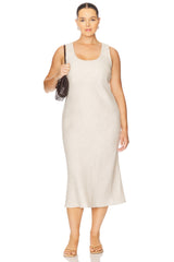 by Marianna Eula Linen Midi Dress