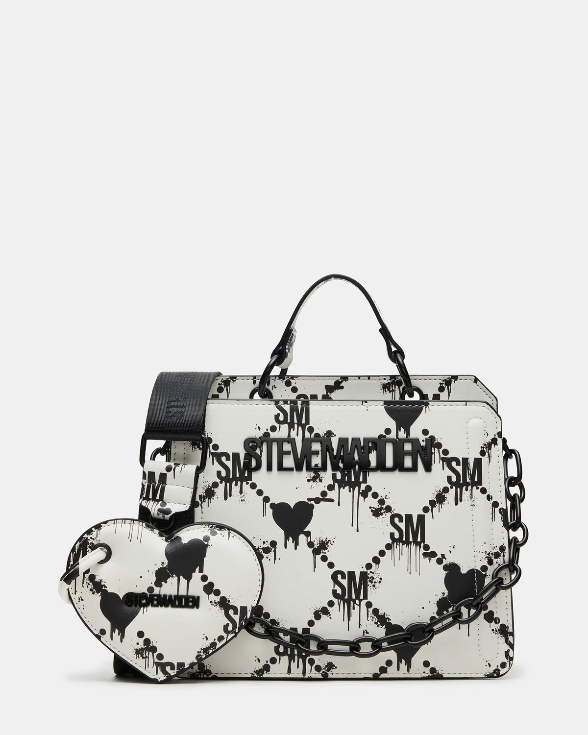 Evelyn Bag Drippy Hearts White/Multi