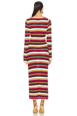 Benson Sleeved Knit Maxi Dress