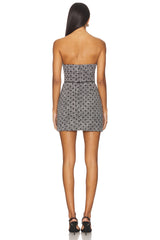 Puzzle Strapless Mini Dress