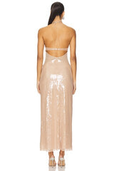 Sequin Cut-Out Dress