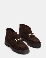 Leon Chocolate Brown Suede