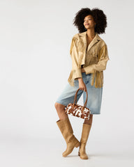 Anise Bag Brown Cow Print